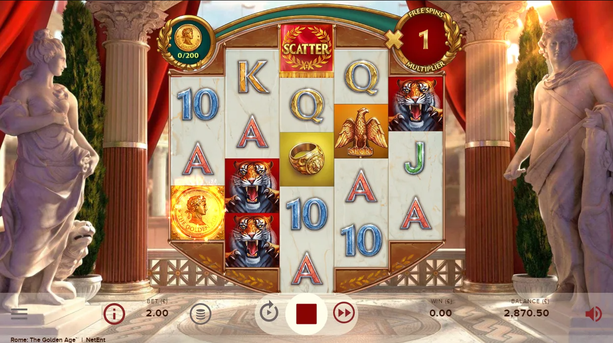 Rome The Golden Age от NetEnt