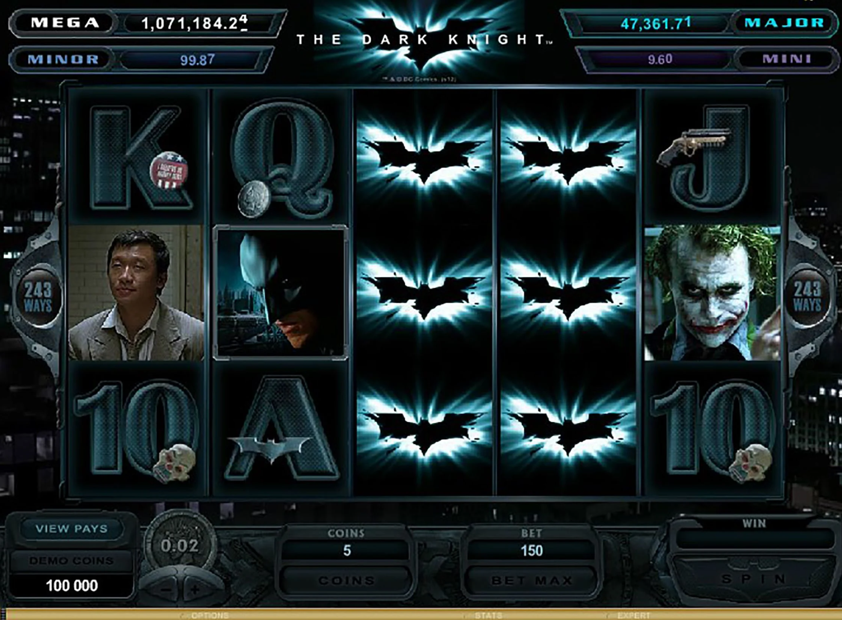 The Dark Knight от Microgaming