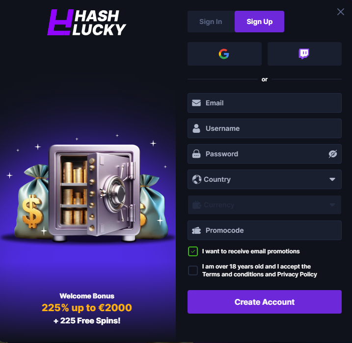 казино HashLucky