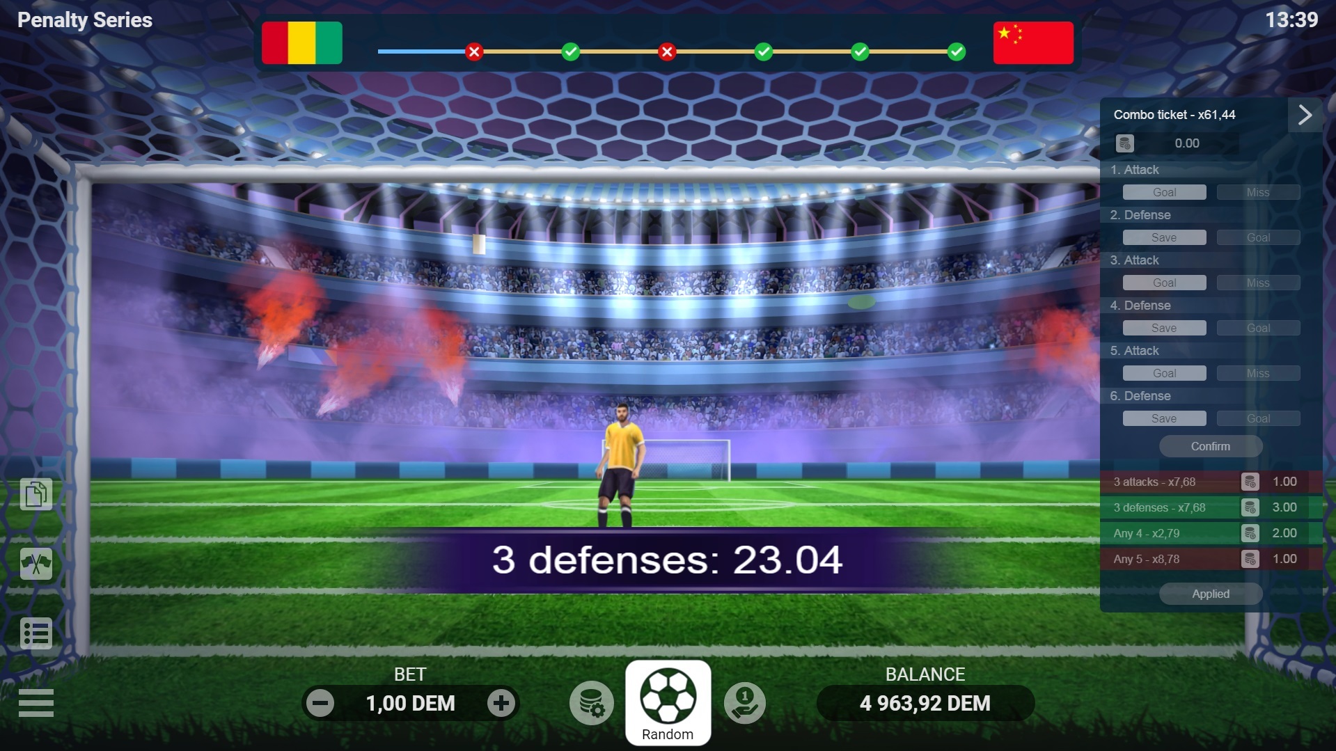 Penalty Series
