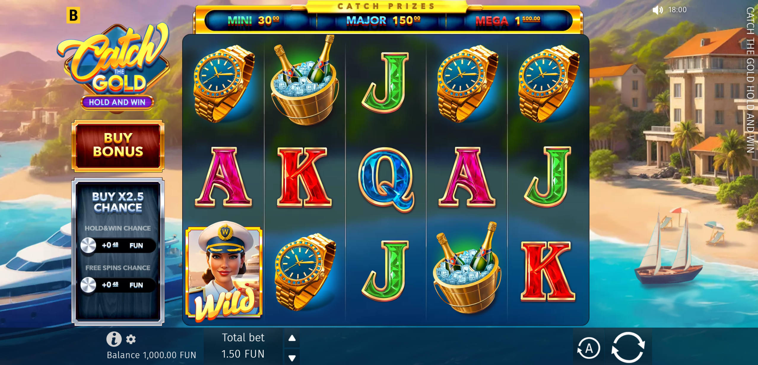Catch The Gold Hold And Win
