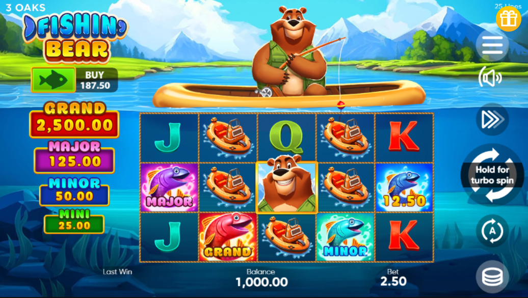 Fishin Bear от 3 Oaks