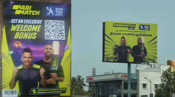 В Индии Parimatch продвигались через листовки вложенные в заказы
